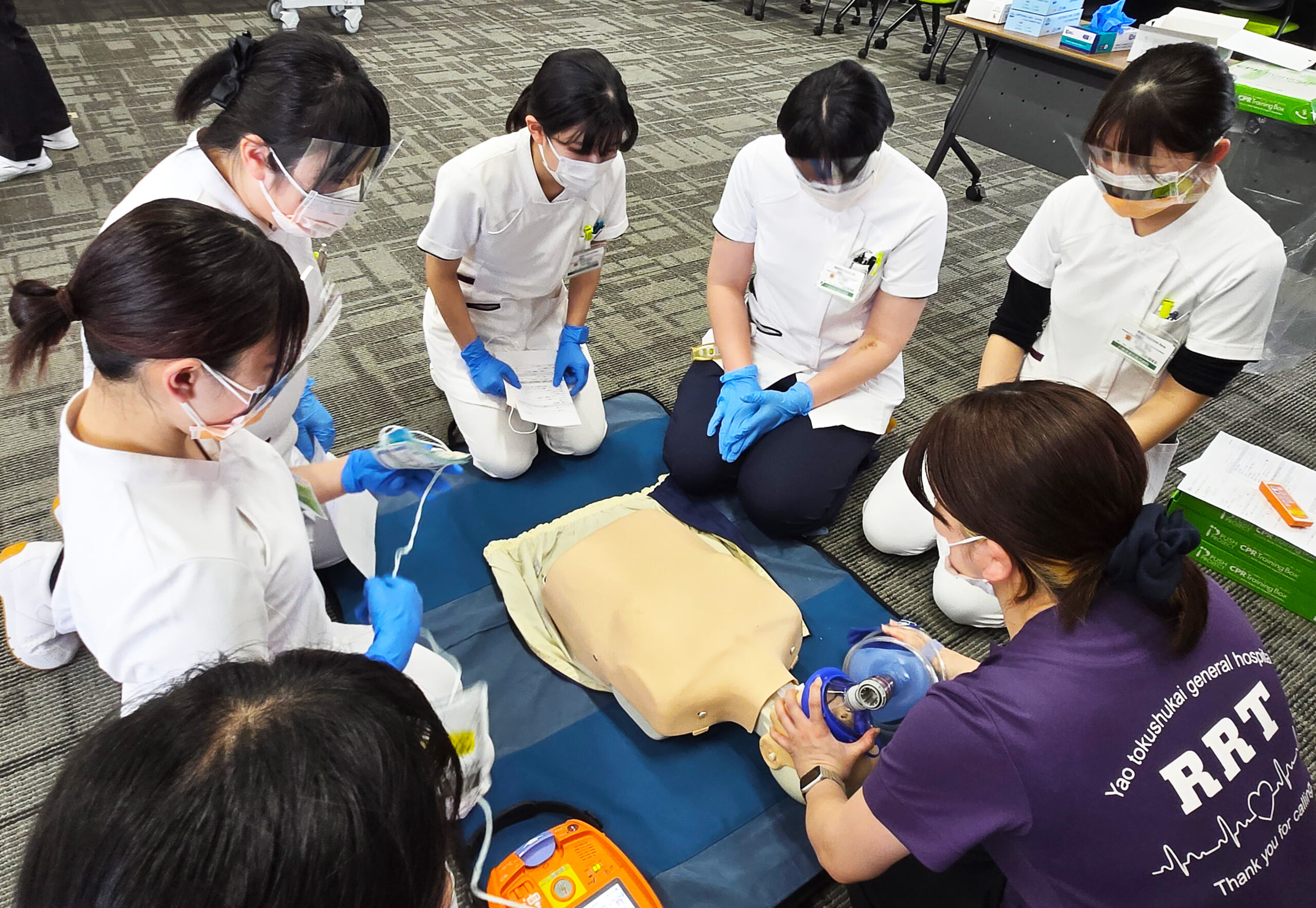 大阪府八尾市にある二次救急指定病院・医療法人徳洲会 八尾徳洲会総合病院　新人教育・BLS研修